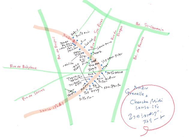 サンジェルマンデプレ地図